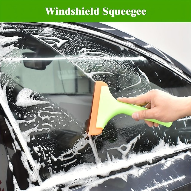  racletă din silicon super flexibilă cu lamă de apă auto ștergător de apă racletă de duș mâner lung pentru fereastra parbrizului mașinii