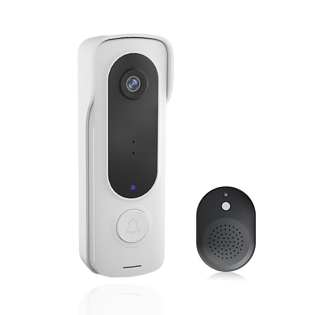  Sonnette vidéo sans fil intelligente interphone visuel numérique sonnette de porte wifi sonnette électronique 480p caméra de sécurité à domicile