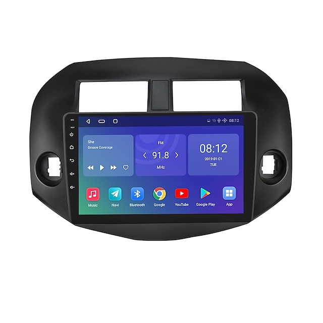  10-дюймовый 2-диновый автомобильный мультимедийный видеоплеер дисплей радио gps-навигация android 10.0 для nissan toyota rav4 3 xa30 2007-2011