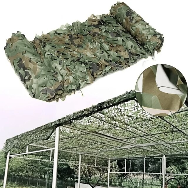  Camouflage Net, Camo Net, Camouflage Shade Net, Durable Cover For Shade Hunting Camping Jungle