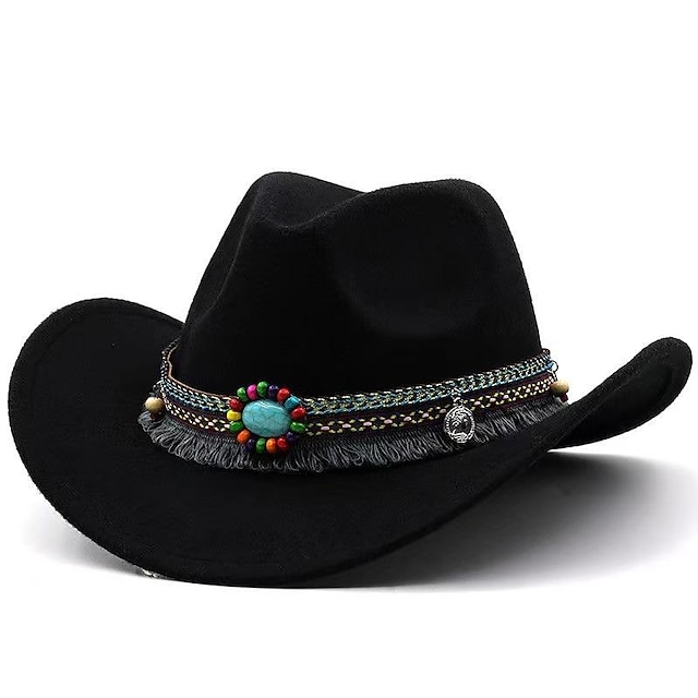  vestlige cowboyhatter med bred brem beltespenne panamalue amerikansk 1700-talls 1800-talls delstaten Texas cowboyhatt damekostyme for menn vintage cosplayhatt
