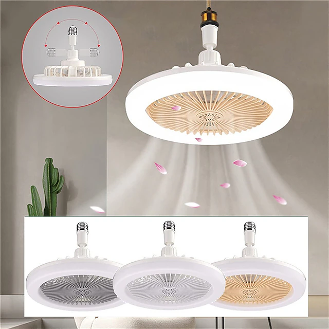 Ceiling Fan with Enclosed Lights – Low Profile Ceiling Light and Hidden Fan Combo, Ideal Summer Gift for Home Use 13