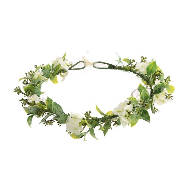  mariée vert feuille couronne bohème casque floral bandeau photo prop coiffe headflower