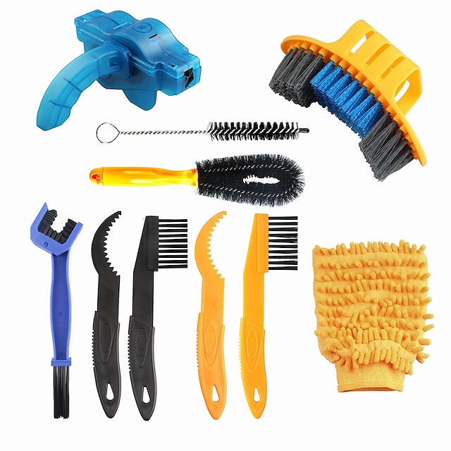  StarFire Bike Cleaning Kit Bicycle Cycling Chain Cleaner Scrubber Brushes Mountain Bike Wash Tool Set Bicycle Repair Tools Accessories