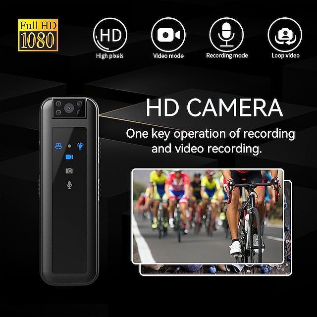  mini câmera digital hd 1080p esportes dv câmera visão noturna infravermelha pequena câmera de bolso corpo câmera câmera policial