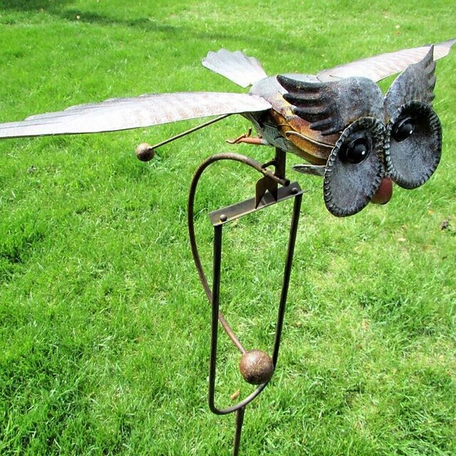 Decorazione Giardino Gatto In Metallo - Effetto Ruggine, 27.5x24cm, Resistente Alle Intemperie