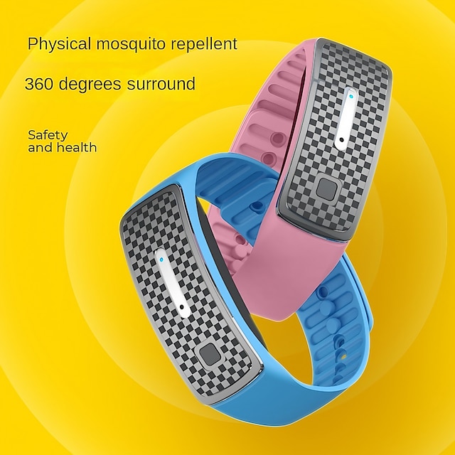  m30 ultrasone muggenwerende anti-muggenarmband voor volwassen kinderen, fysiek anti-muggenapparaat met lange levensduur voor buitengebruik mutebeschikbare, anti-muggen siliconen armband