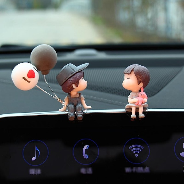  Starfire coche decoración lindo dibujos animados parejas figura de acción figuritas globo ornamento auto interior tablero accesorios coche accesorios para niñas regalos