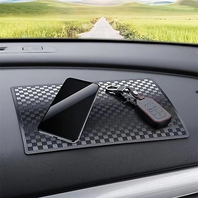 Car Dashboard AntiSlip Rubber Pad Universal NonSlip Car Magic Dashboard Sticky Adhesive Mat