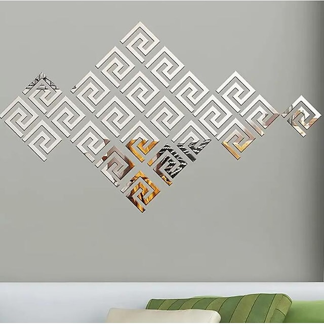  10pcs Geometric Acrylic Sticker: Add Creative Decor to Your Home with Wall Art!