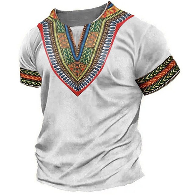 Hombre Camiseta Cuello Barco Graphic Bohemio Ropa Impresión 3d Exterior Diario Estampado Manga 3050