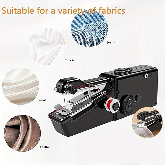 Portable Handheld Sewing Machine, Hand Held Sewing Device Tool Mini