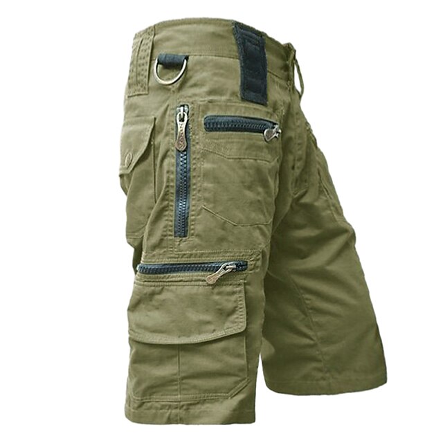 Men's Tactical Shorts Cargo Shorts Zipper Pocket Multi Pocket Plain ...