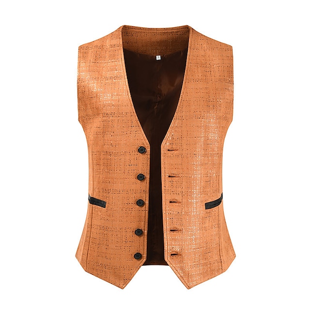 Men's Vest Gilet Daily Wear Vacation Going out Fashion Party / Evening ...