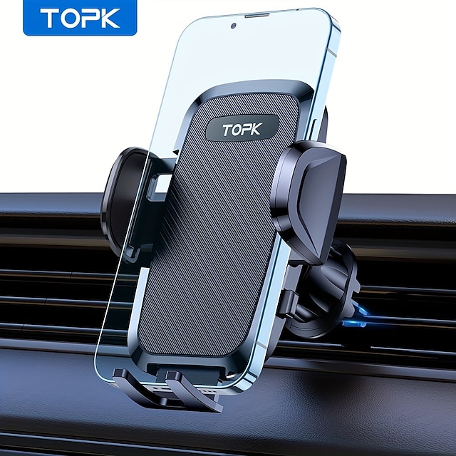  Kfz-Lüftungshalterung Tragbar drehbar Verstellbar Telefonhalter für Auto Kompatibel mit Alles Handy Handy-Zubehör