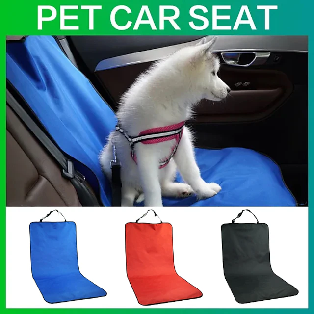 Car Waterproof Back Seat Pet Cover Protector, Rear Safety Travel Accessories for Cats and Dogs, Carrier Car Mat 11