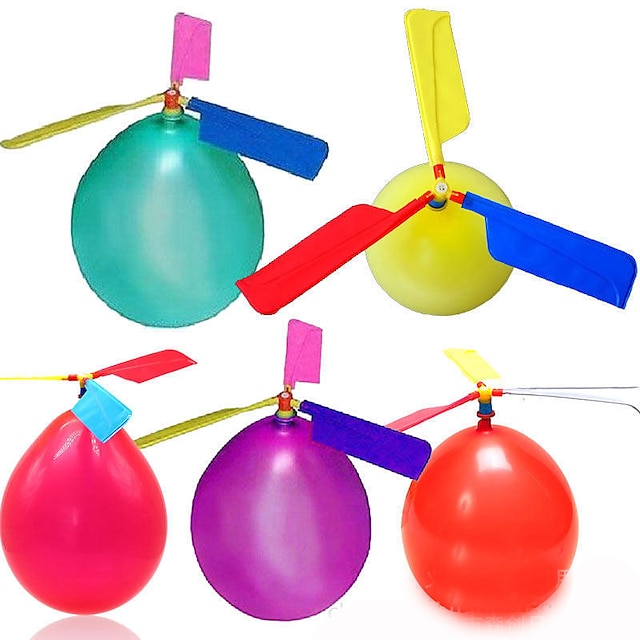  ballonghelikoptrar ballonger flyger med visselpipa barn flygande leksaker födelsedagsfest leksaker strumpa stoppare gåvor för pojkar flickor baby shower fester utomhus fest leksaker kreativ liten