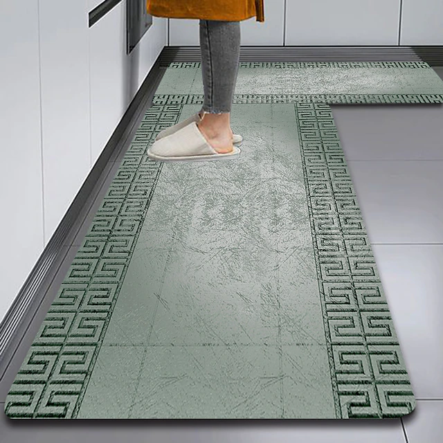 Drying Foot Rug Floor Tile Diatomaceous Earth Kitchen Rug Super Absorbent Kitchen Door ...