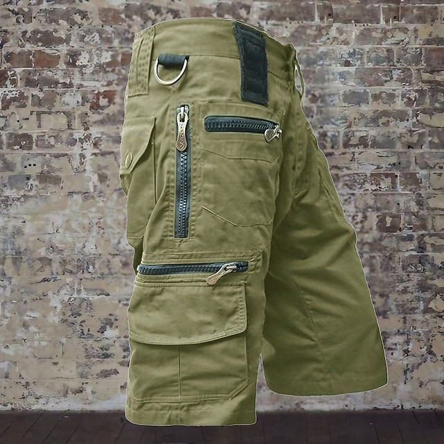 Men's Cargo Shorts Shorts Summer Shorts Zipper Pocket Multi Pocket