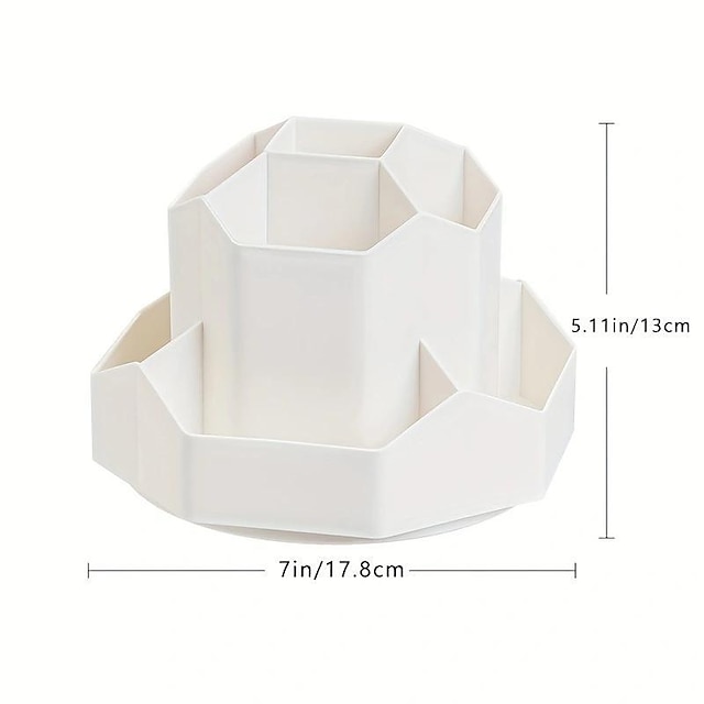 Large Capacity Pen Holder, Multi Compartment Pen Holder, Plastic Makeup