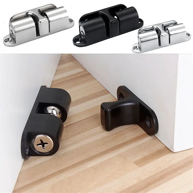  1pc Invisible Magnetic Door Stops Non Punching Holders Baby Safety Anti Pinch Catch Floor Plugs Protect Buffer Home Improvement