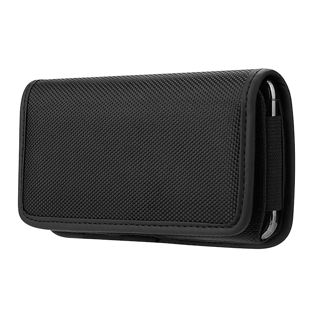 Phone Holster Case Nylon Cell Phone Belt Clip 4.7-6.8inch Pouch Carrying Case Waist Bag 15