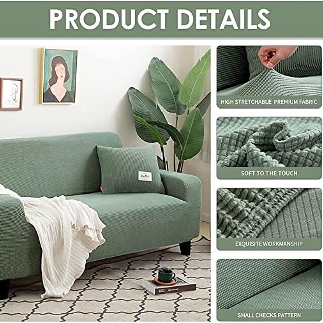 Sofa Cover Slipcover Jacquard Elastic Sectional Couch Armchair Loveseat ...