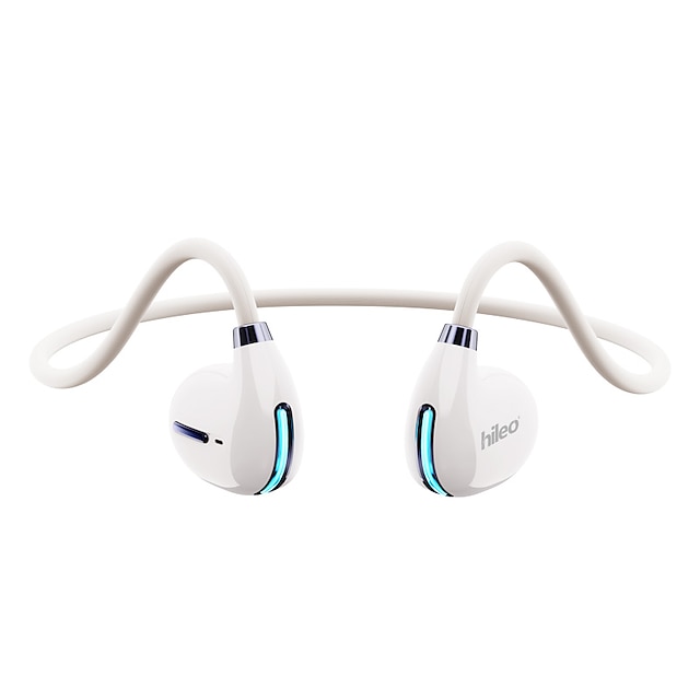  hi 73 Fone de ouvido de condução óssea Gancho para Orelha Bluetooth 5.3 Luz LED Design ergonômico Estéreo para Apple Samsung Huawei Xiaomi MI Ioga Acampar e Caminhar Corrida Celular