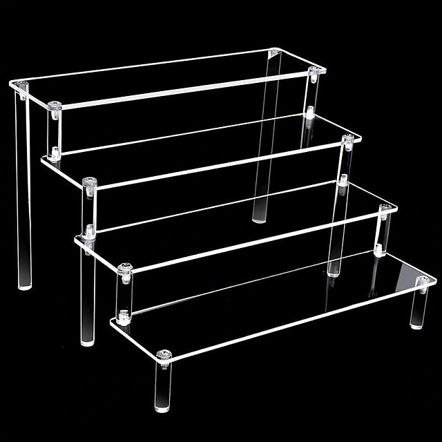 Acrylic Perfume Organizer, Acrylic Display Rack, Transparent Ladder