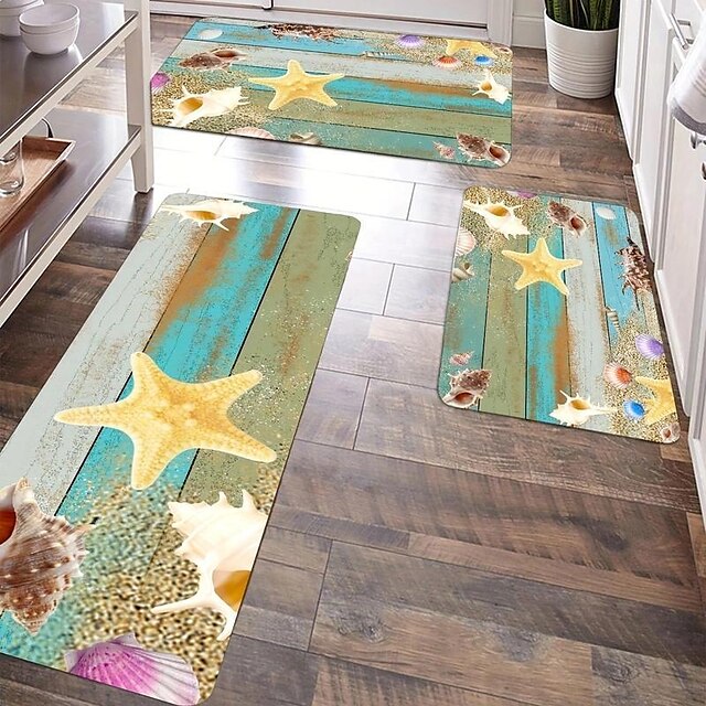 Ocean Seastar Kitchen Rugs Anti Fatigue Mats for Kitchen Floor ...