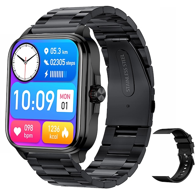  cardica blodsukker smartur bluetooth opkald blodtryk kropstemperatur smartwatch herre ip68 vandtæt fitness tracker