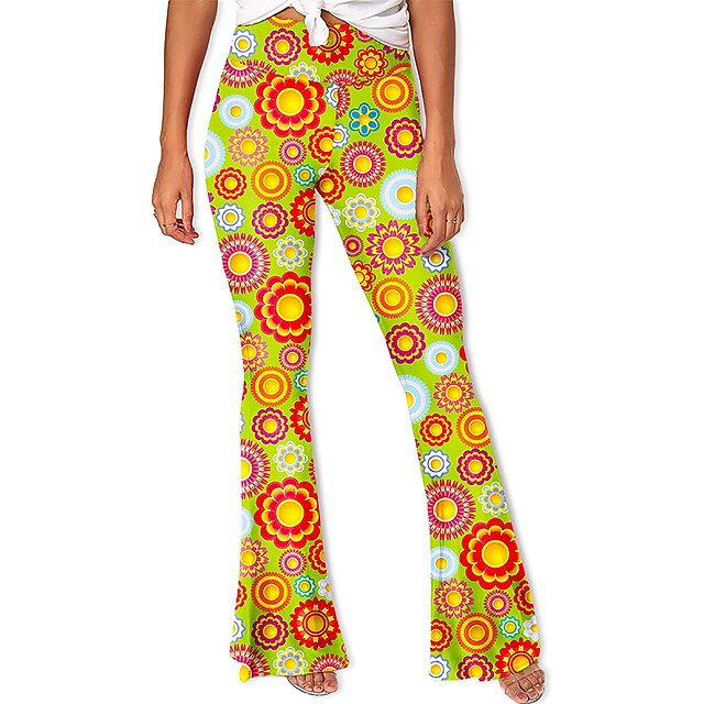 Retro Vintage 1960s 1970s Disco Dude Funk Bell Bottom Pants Hippie ...