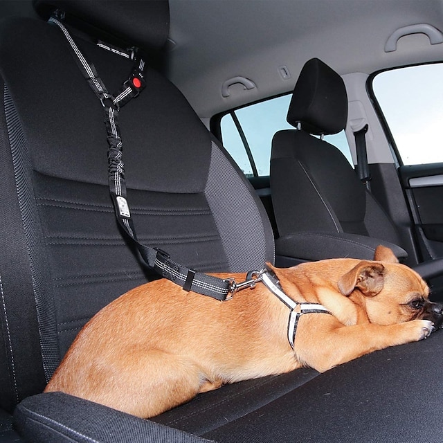  προϊόντα γενικής χρήσης κατοικίδιων ζώων γάτας σκύλου ασφάλεια ρυθμιζόμενη ζώνη ασφαλείας αυτοκινήτου λουρί λουρί κουταβιού καλώδια ιμάντα ταξιδιού με κλιπ ζώνης ασφαλείας