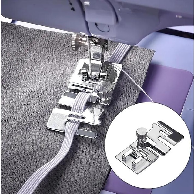  1 st naaivoetpers van elastische stof met kantstiksels - verbeter uw doe-het-zelf-naaiprojecten