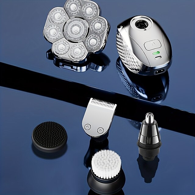 9D Independent Floating Heads Electric Shaver , Head Shaver For Bald ...