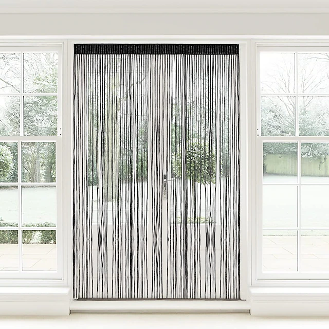 String Curtains Sparkle Door Curtain Fly Curtain Rod Pocket,Curtains ...