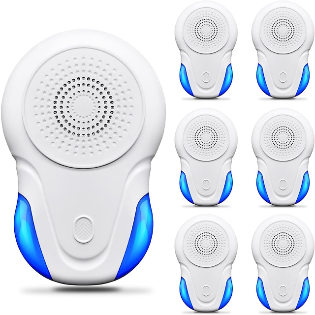  Ultrasonic Pest Repeller 6 Pack Rodent Repellent Indoor Ultrasonic Pest Repellent Ultrasonic Plug in Insect Repellent Plug in for MiceSpider Ant Cockroach Mosquito Bugs