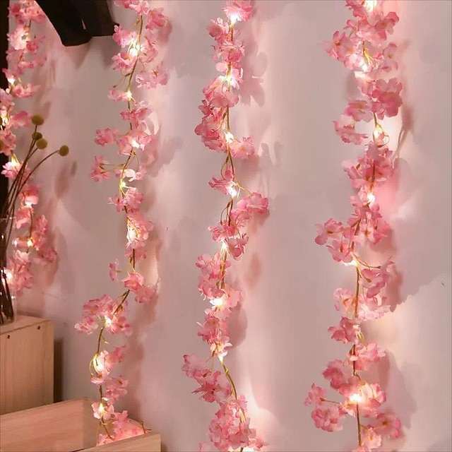 Cherry Blossom Rattan Light String Led Lights Battery Lights String