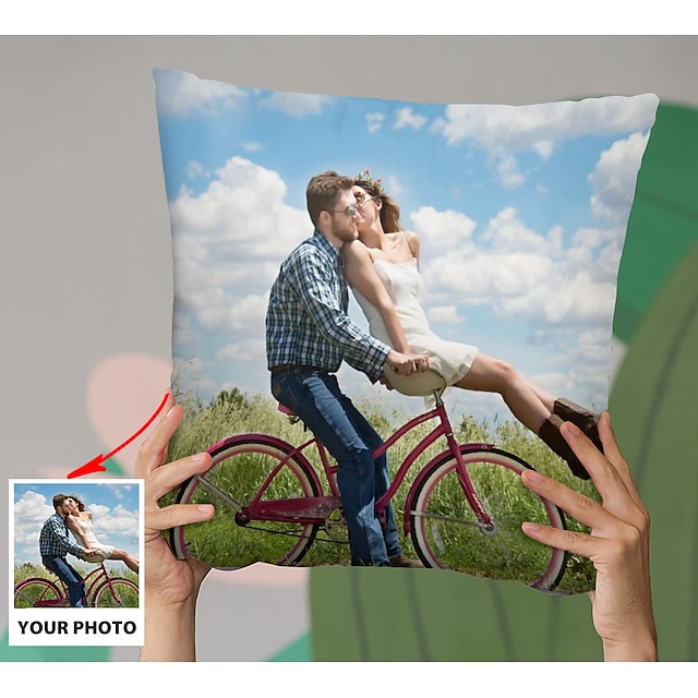  husă de pernă personalizată adaugă imaginea ta fotografie personalizată design imagine fashion casual fată de pernă husă de pernă 1buc personalizat cadou de Valentine personalizat