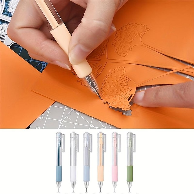  1pc Craft Paper Cutting Pen, Art Utility Knife Pen For Student, Craft Cutting Tool, Paper Pen Cutter, Art Precision Paper Cutting For Office Art Paper Scrapbook And Home DIY