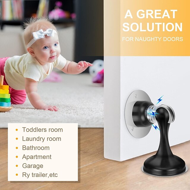 Magnetischer Türfeststeller - Selbstklebend Ohne Bohren Für Zuhause & Büro