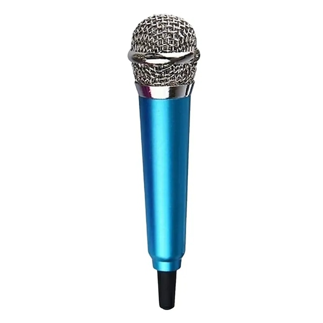  Tragbares Mini-Mikrofon mit 3,5 mm Stereo-Studio-Sprachmikrofon für Telefon/Smartphone, Desktop-Zubehör für Weihnachtsgeschenke