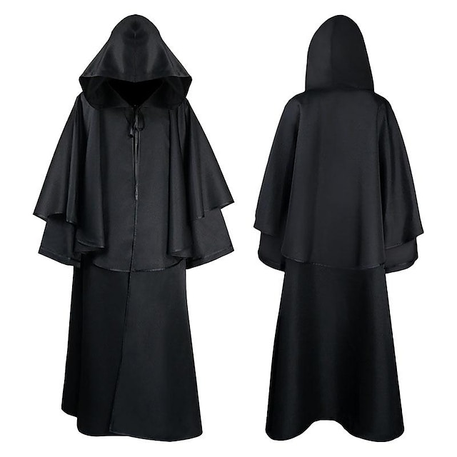  Retro / vintage Punk și gotic Medieval Pelerină Costum Cosplay Manta vrăjitoare Doctorul ciumei VREJITOARE Costume de fancy Bărbați Pentru femei Unisex Viching Fantezie Noaptea Walpurgis Halloween