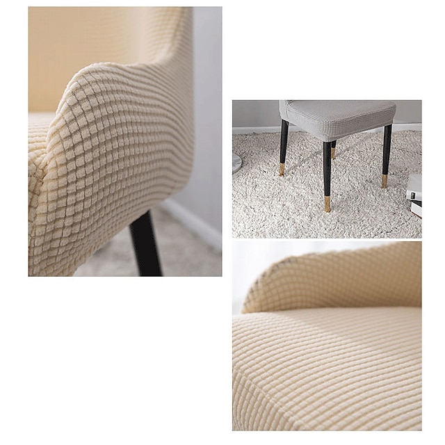  keittiön tuolin päällinen yksivärinen lanka värjätty polyesteri slipcovers