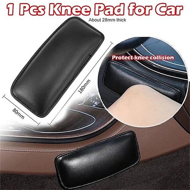  Universal Car Leather Leg Cushion Knee Pad Pillow Thigh Support Seat Door Armrest Leg Pad Auto Interior Decoration Back cushion