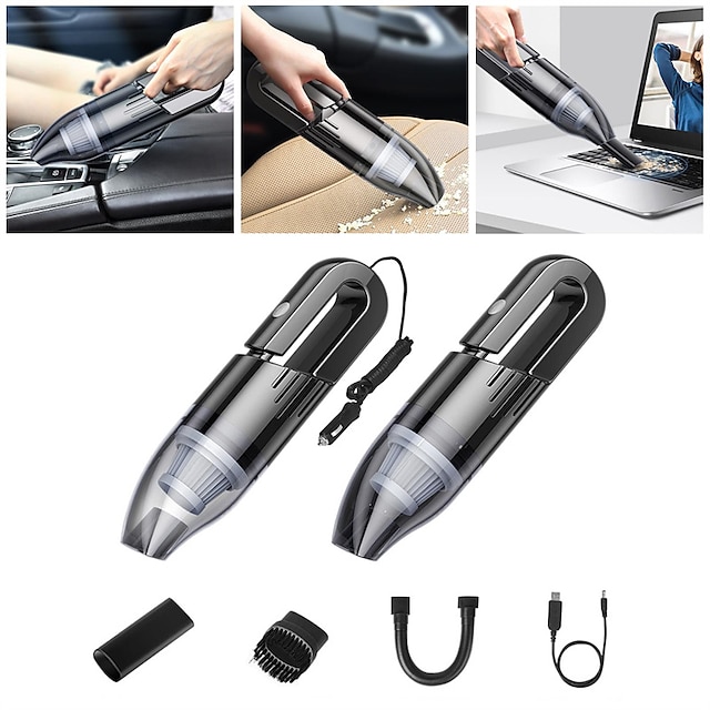  Portable Mini Wireless Car Vacuum Cleaner USB Home Vacuum Cleaner Handheld Dual Use 6000Pa 120W Cordless Auto Cleaner