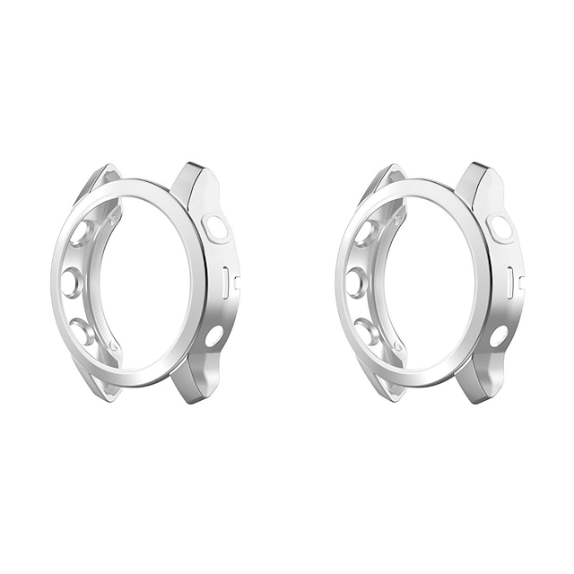  2er Pack Uhrengehäuse Kompatibel mit Garmin Fenix 7S / Fenix 7 / Fenix 7X Kratzfest Ultra dünn Stoßresistent Weiches TPU Beobachten Abdeckung