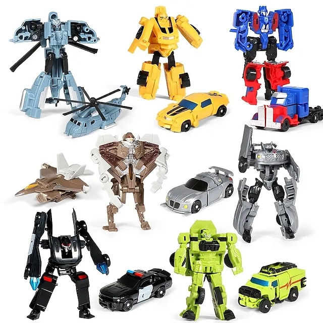  Transformation Toy Robot Mini Big Car Small Full Set Model Assembly Suit Boy Toy