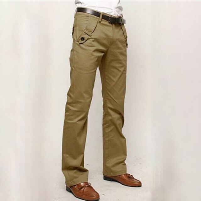 Men's Casual Pants Plain Comfort Breathable Outdoor Daily Going out