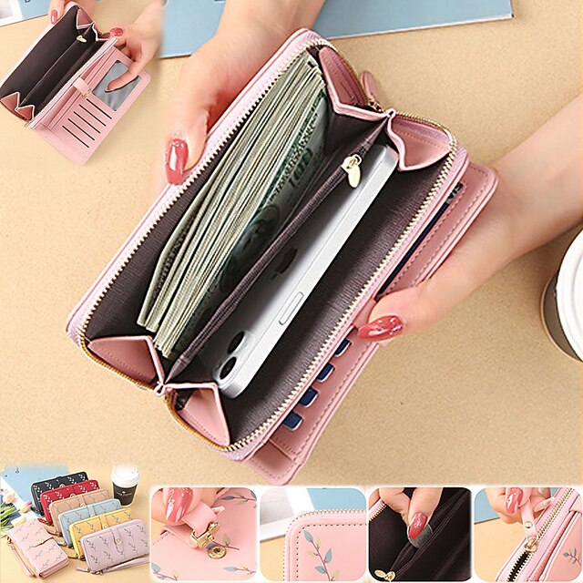 Women's Wallet Coin Purse Credit Card Holder Wallet PU Leather Shopping